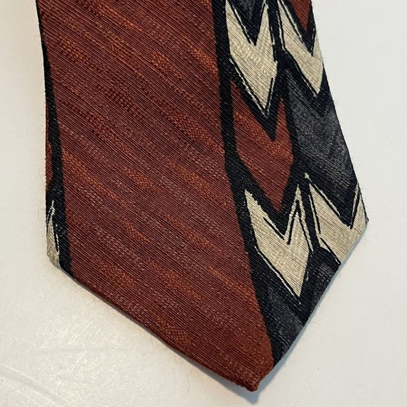 Mel Fox Clothiers Retro Abstract Art Designer Tie Made In Italy - Picture 3 of 12